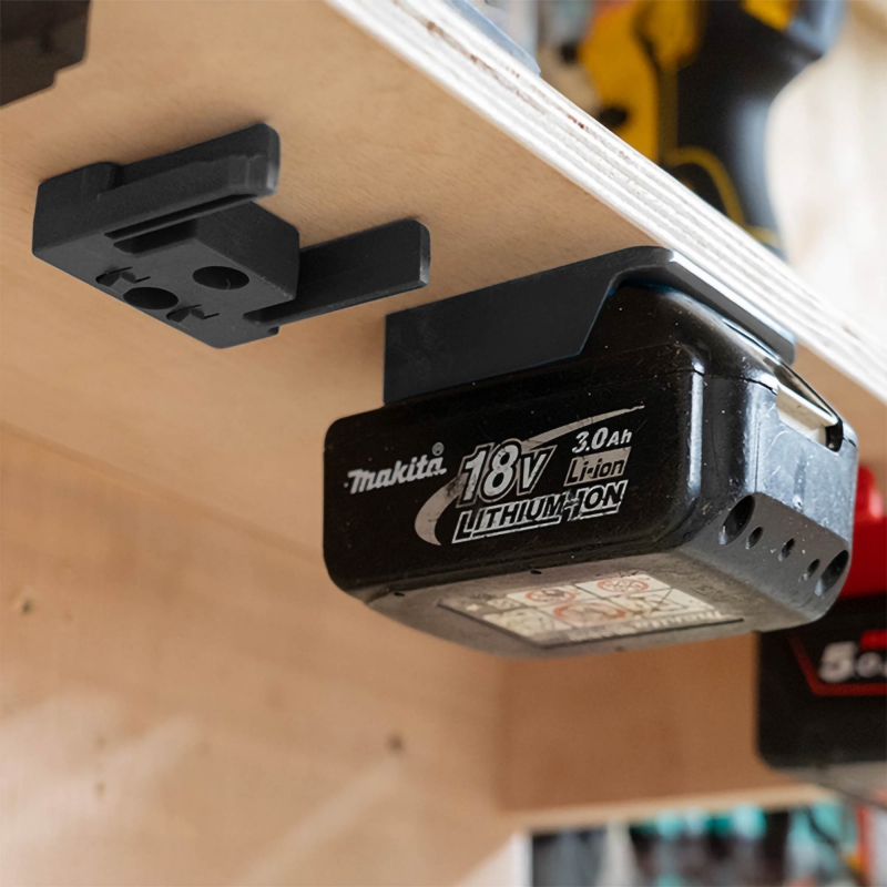 STEALTHMOUNTS STEALTHMOUNTS BM-MK18-6 Makita 18v Battery Mounts - Black