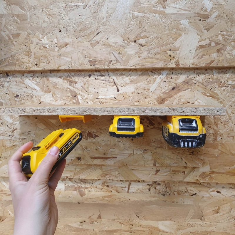 STEALTHMOUNTS STEALTHMOUNTS BM-DW20-YLW-6 Dewalt 18v Battery Mounts Yellow