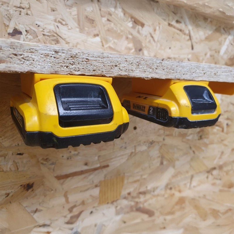 STEALTHMOUNTS STEALTHMOUNTS BM-DW20-YLW-6 Dewalt 18v Battery Mounts Yellow