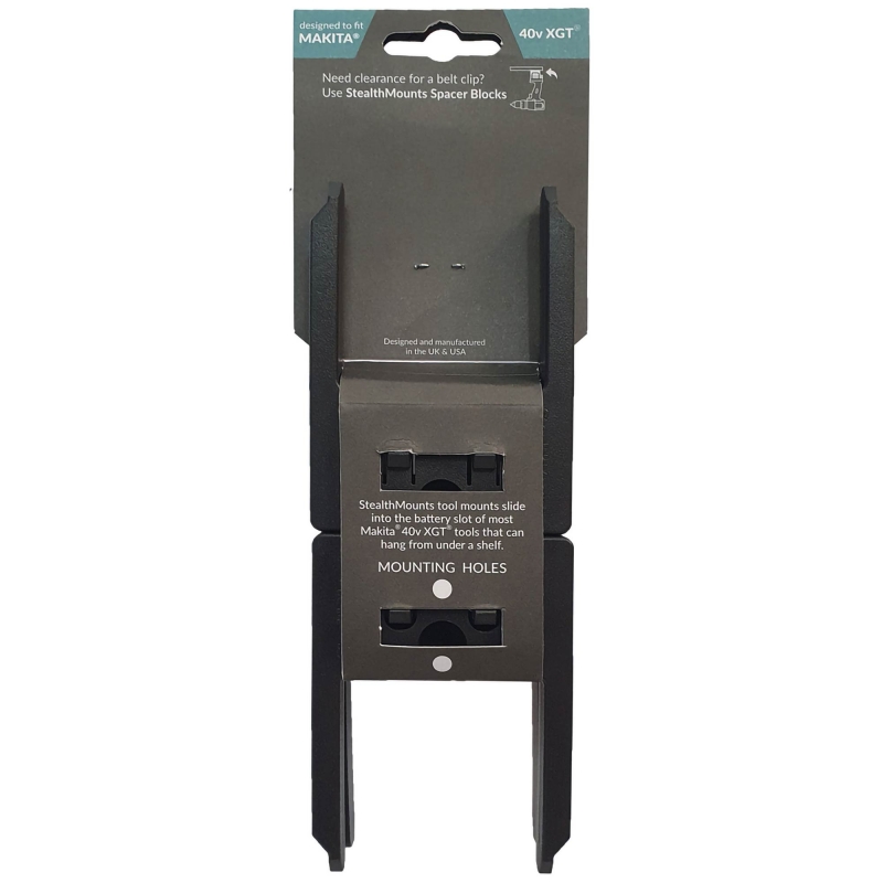 STEALTHMOUNTS STEALTHMOUNTS TM-MK40-BLK-4 Makita XGT Tool Mounts Black