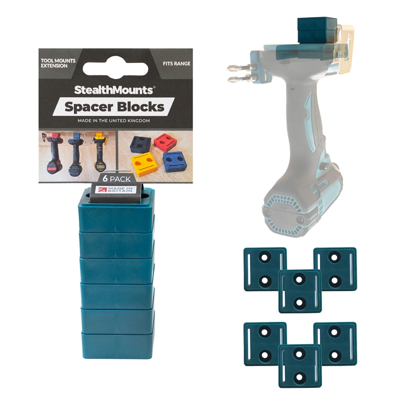 STEALTHMOUNTS STEALTHMOUNTS TMSPACE-BLU-6 Tool Mount Blue Spacers