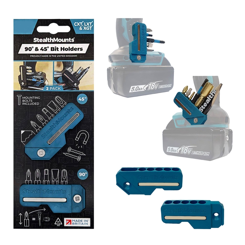 STEALTHMOUNTS STEALTHMOUNTS BH-MK-4590-BLU 4590 Bit Holder Makita Blue