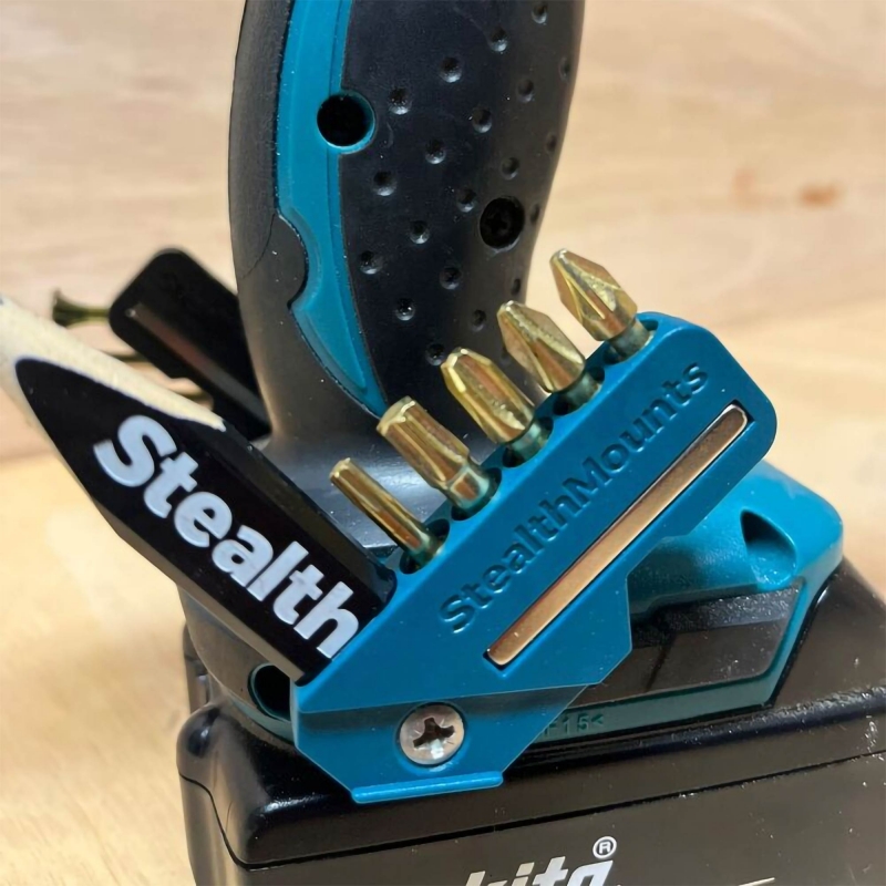 STEALTHMOUNTS STEALTHMOUNTS BH-MK-4590-BLU 4590 Bit Holder Makita Blue