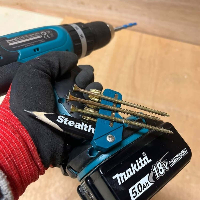 STEALTHMOUNTS STEALTHMOUNTS BH-MK-4590-BLU 4590 Bit Holder Makita Blue