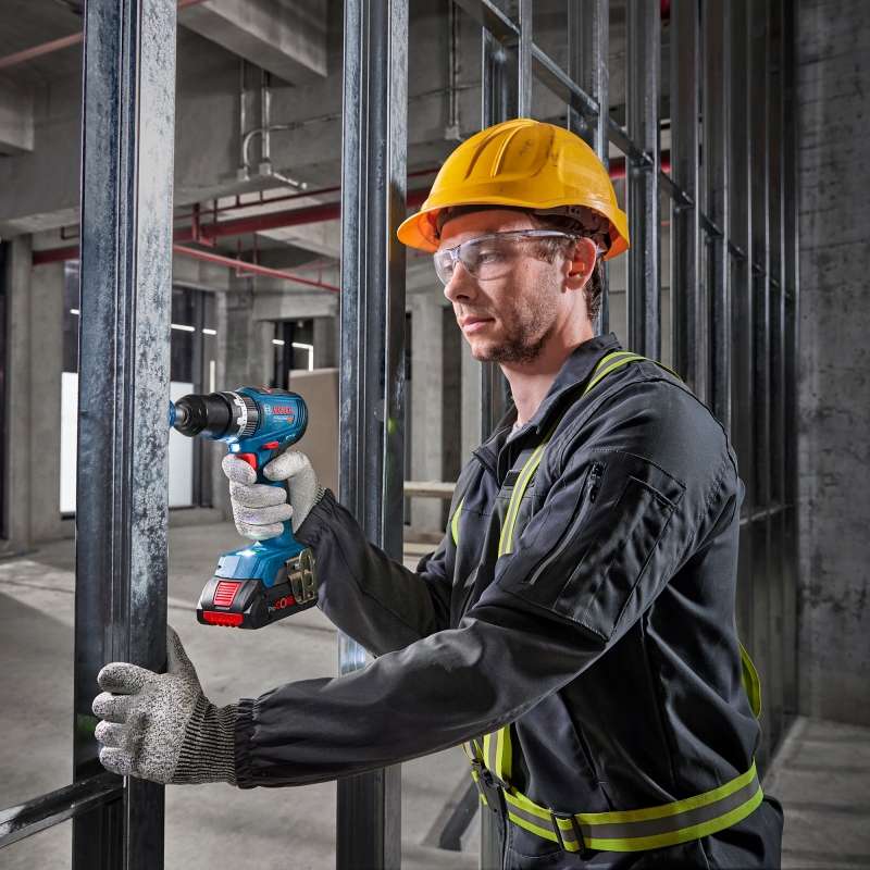 BOSCH BOSCH GSB18V-65 18v Combi Drill with 2x5ah Batteries and L-Boxx Case