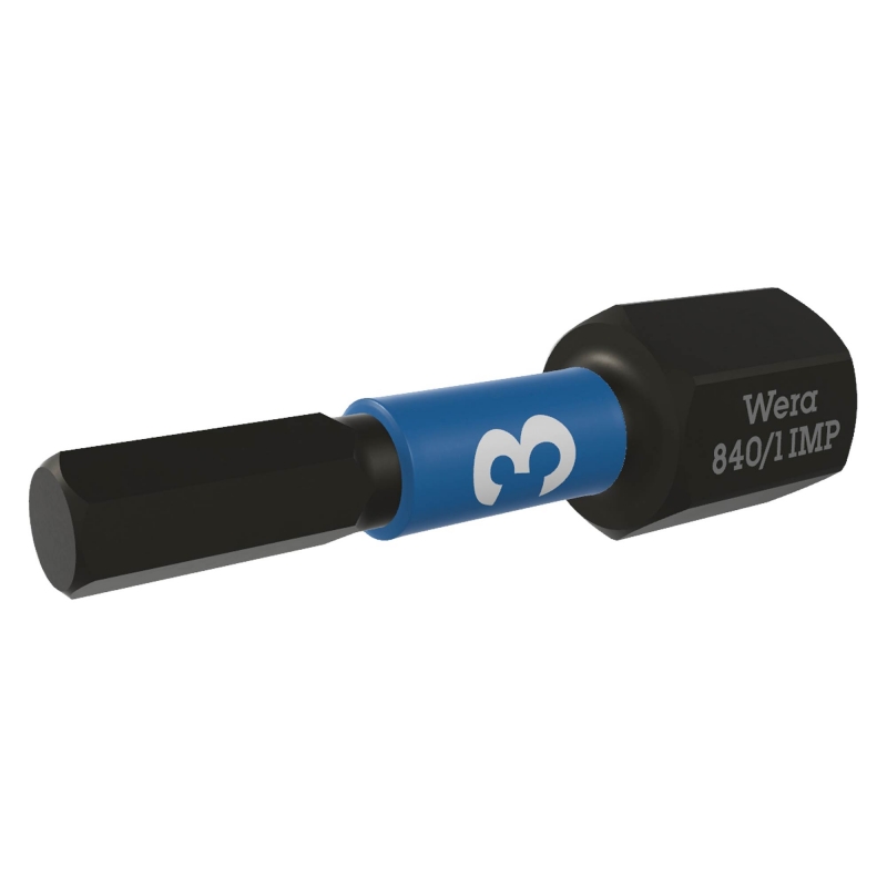 WERA WERA 840/1 IMP DC Hex-Plus 3x25mm Impaktor bits (10 Pack)