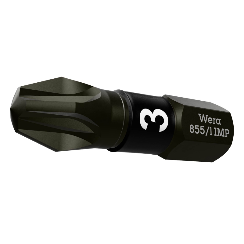 WERA WERA 855/1 IMP DC PZ3x25mm Impaktor bits (10 Pack)
