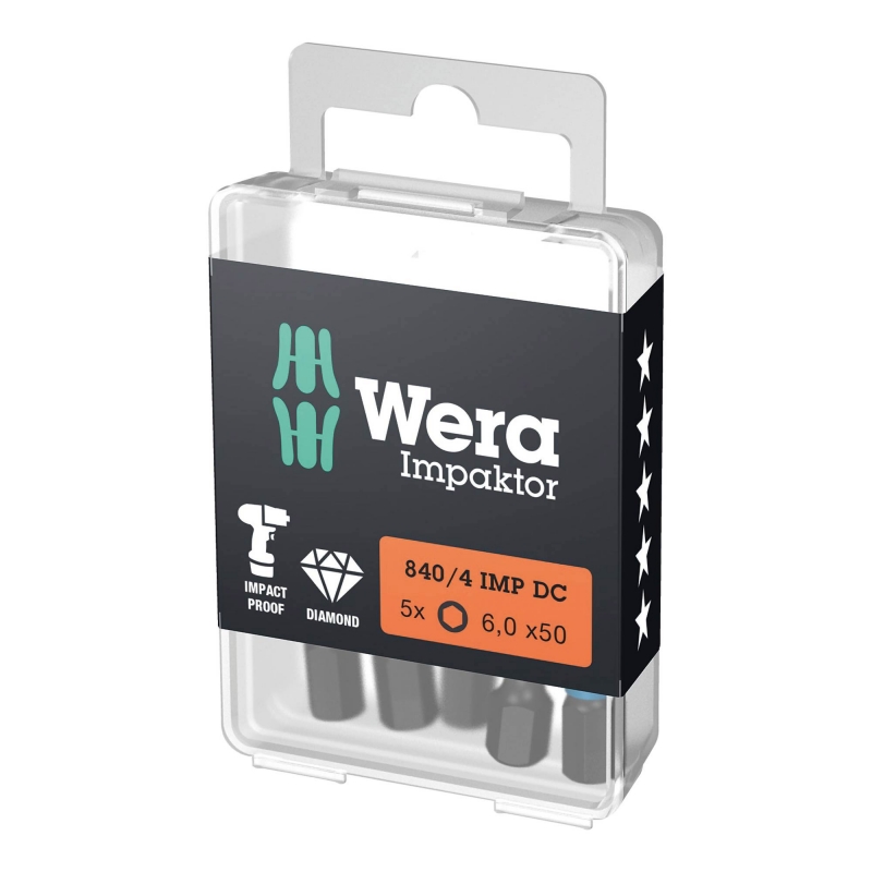 WERA WERA 840/4 IMP DC Hex-Plus 6x50 Impaktor bits (10 Pack)