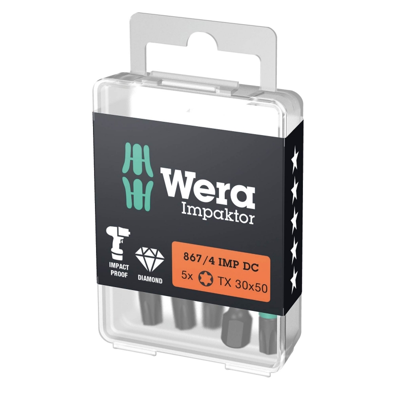 WERA WERA 867/4 IMP DC TORX? 30x50mm Impaktor bits (10 Pack)