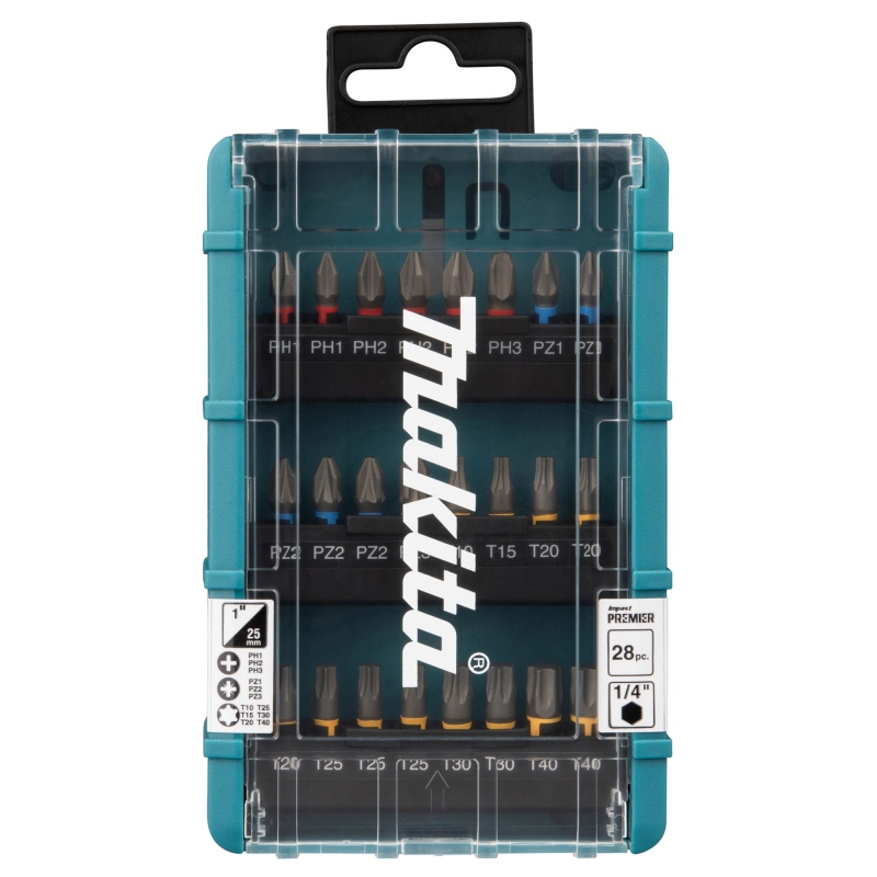 MAKITA MAKITA E-25068 Impact Premier 28-Piece Torsion Screw Bit Set