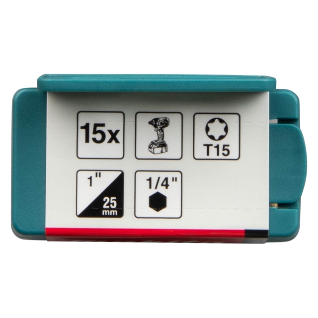 MAKITA MAKITA E-25943 Premier Torsion Bit T15-25mm 15 Pack