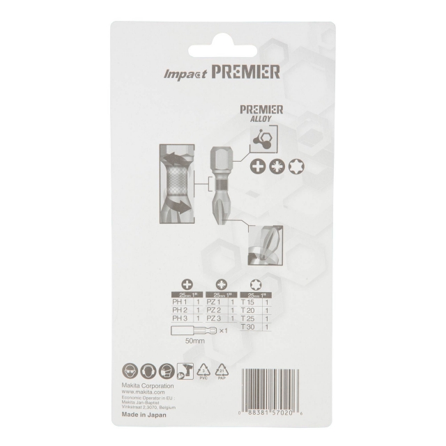 MAKITA MAKITA E-03567 Premier 11 Piece Torsion Bit Set