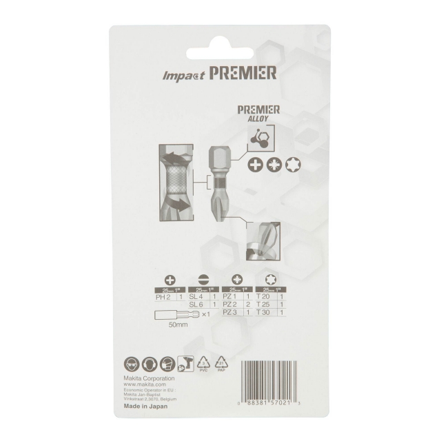 MAKITA MAKITA E-03573 Premier 11 Piece Torsion Bit Set