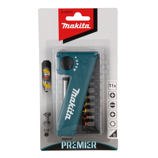 MAKITA MAKITA E-03573 Premier 11 Piece Torsion Bit Set