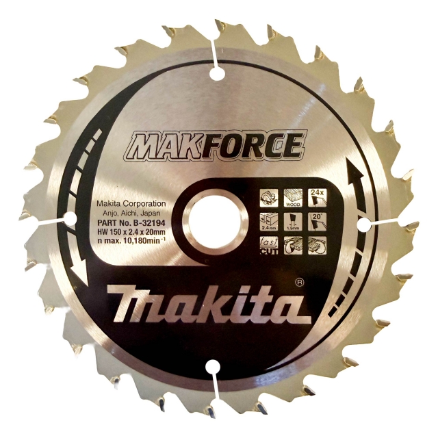 MAKITA MAKITA B-32194 150mm x 20mm 24T TCT Saw Blade