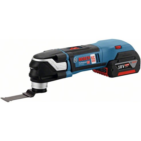 BOSCH BOSCH GOP18V-28 18v Brushless Multi Cutter with 2x5ah Batteries +16 Accessories