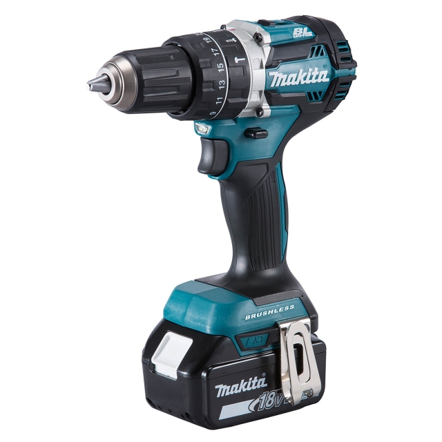MAKITA MAKITA DHP484RTJ 18v Brushless Combi Drill with 2x5ah Batteries