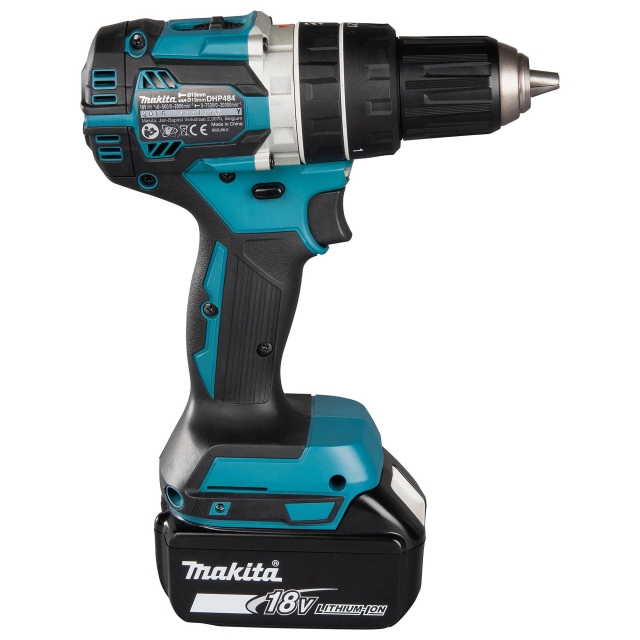 MAKITA MAKITA DHP484RTJ 18v Brushless Combi Drill with 2x5ah Batteries