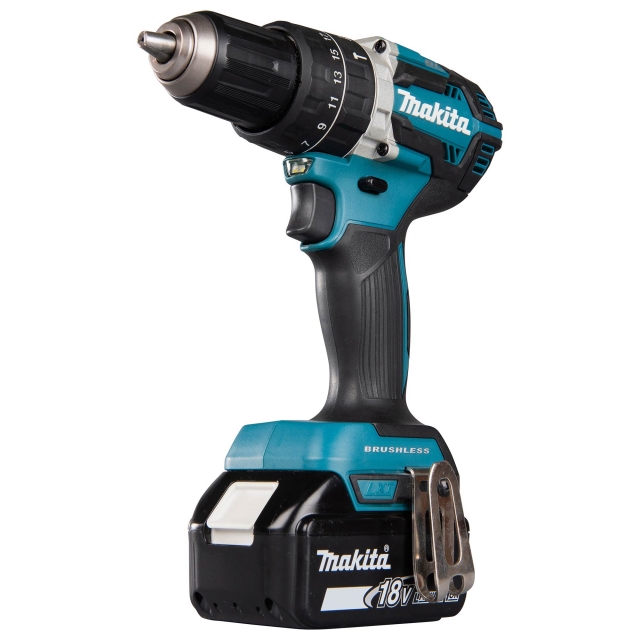 MAKITA MAKITA DHP484RTJ 18v Brushless Combi Drill with 2x5ah Batteries