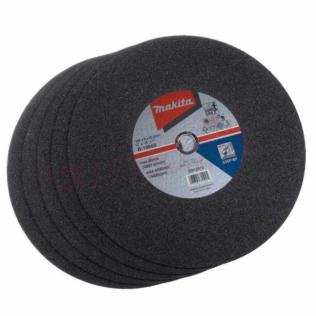 MAKITA MAKITA B-10665-5 355mm Metal Flat Cut Disc 5 Pack