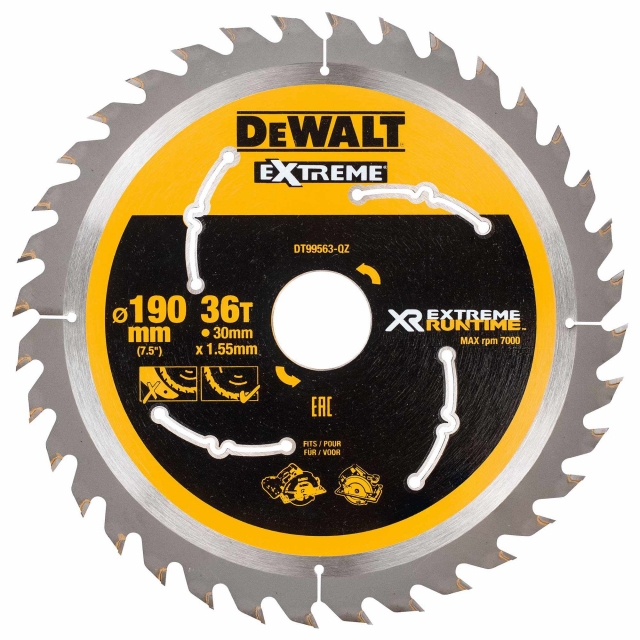 DEWALT DEWALT DT99563 190x30mm 36T Xtreme Circular Saw Blade
