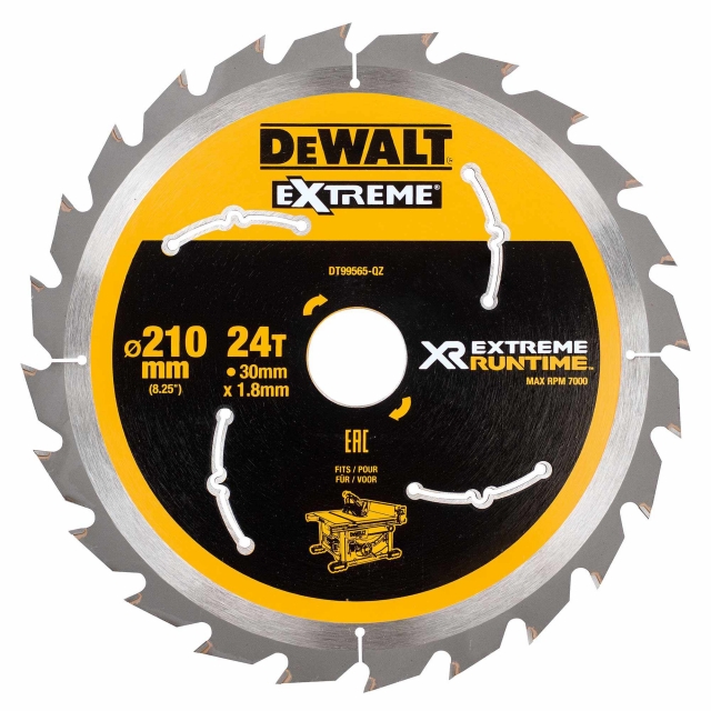DEWALT DEWALT DT99565 210x30mm 24T Xtreme Circ Saw Blade