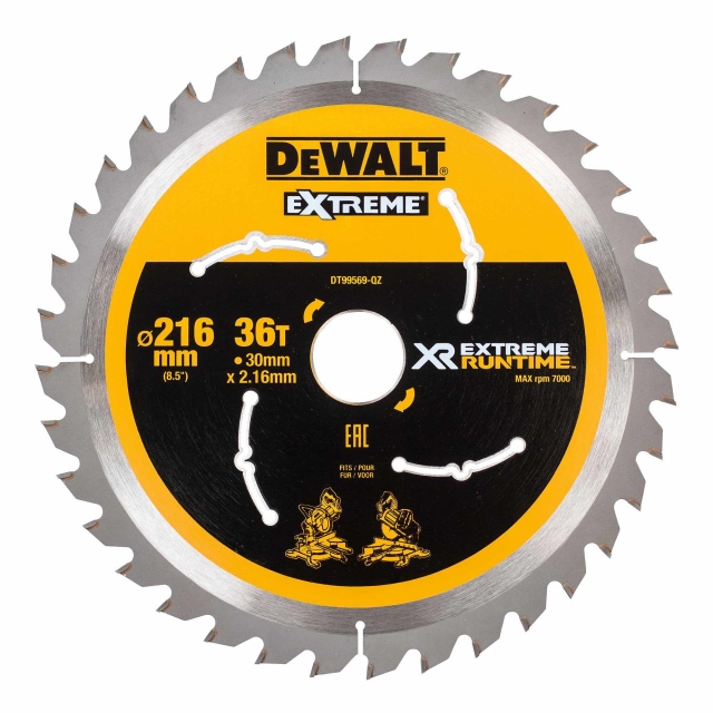 DEWALT DEWALT DT99569 216x30mm 36T Xtreme Saw Blade