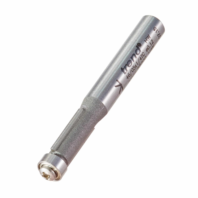 TREND TREND 46/05X1/4TC Bearing Guided Trimmer 6.3mm x 12.7mm
