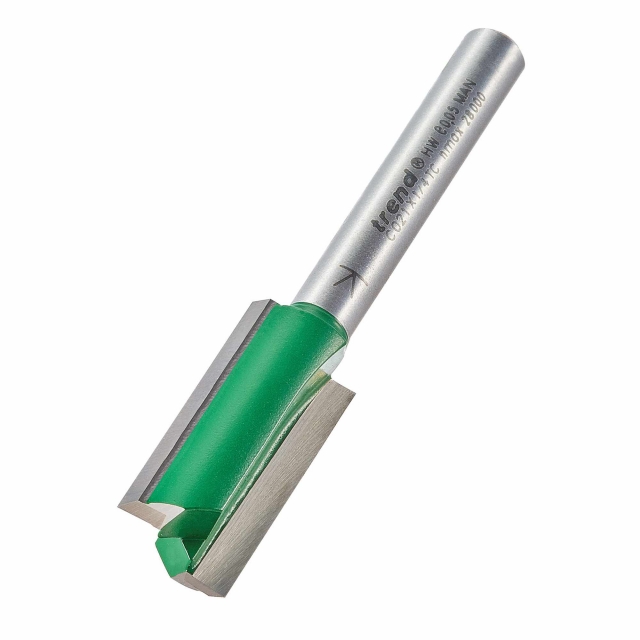 TREND TREND C021X1/4TC Two Flute Cutter 12.7mm x 25.4mm