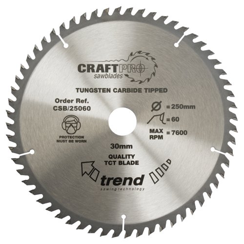 TREND TREND CSB/19060 190mm x 30mm 60T Craft Saw Blade