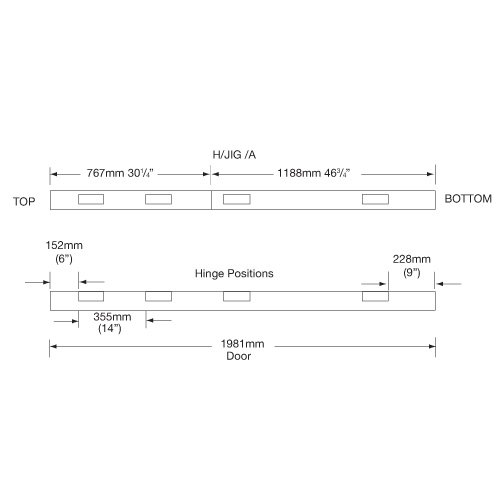 TREND TREND H/JIG/A Contractor Two Part Hinge Jig