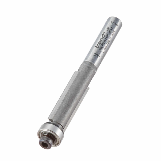 TREND TREND T46/02X1/4TC Bearing Guided Trimmer 9.5mm x 25mm