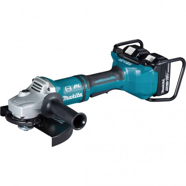 MAKITA MAKITA DGA900PT2 Twin 18v Brushless 230mm Grinder with 2x5ah Batteries