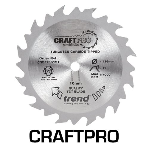 TREND TREND CSB/16548TC 165mm x 15.88mm 48T Craft Saw Blade