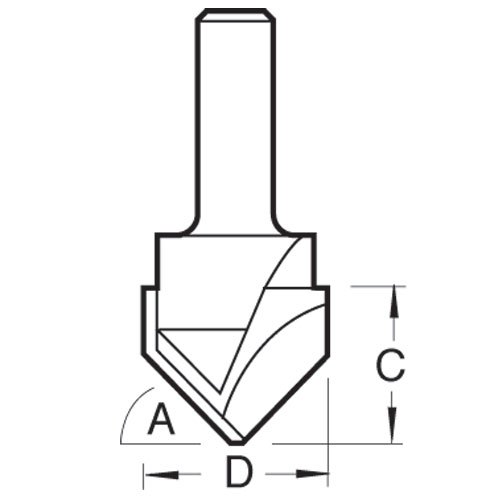 TREND TREND ALU/01X1/4TC Alucobond 45deg 13mm x 10mm