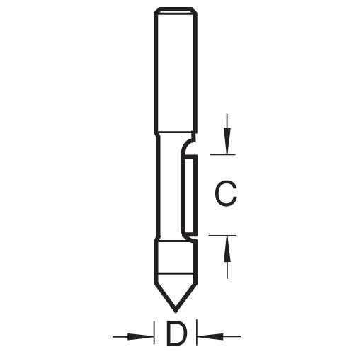 TREND TREND 47/4X1/4TC Pierce & Trim 6.3mm x 18mm