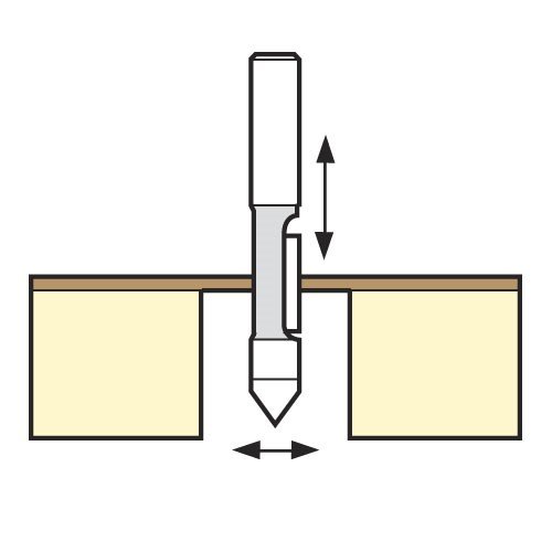 TREND TREND 47/4X1/4TC Pierce & Trim 6.3mm x 18mm