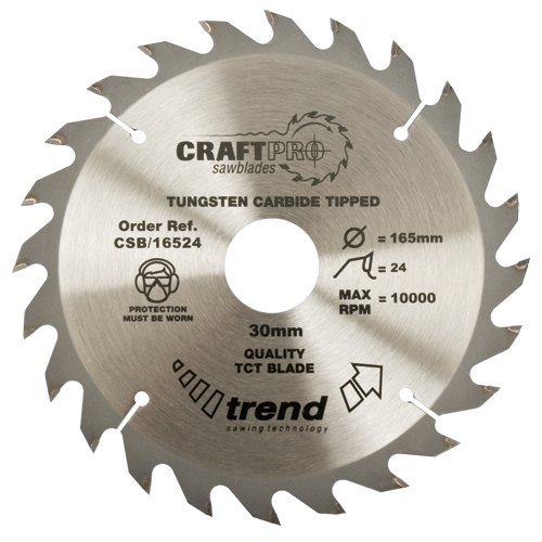 TREND TREND CSB/16024 160mm x 20mm 24T Craft Saw Blade