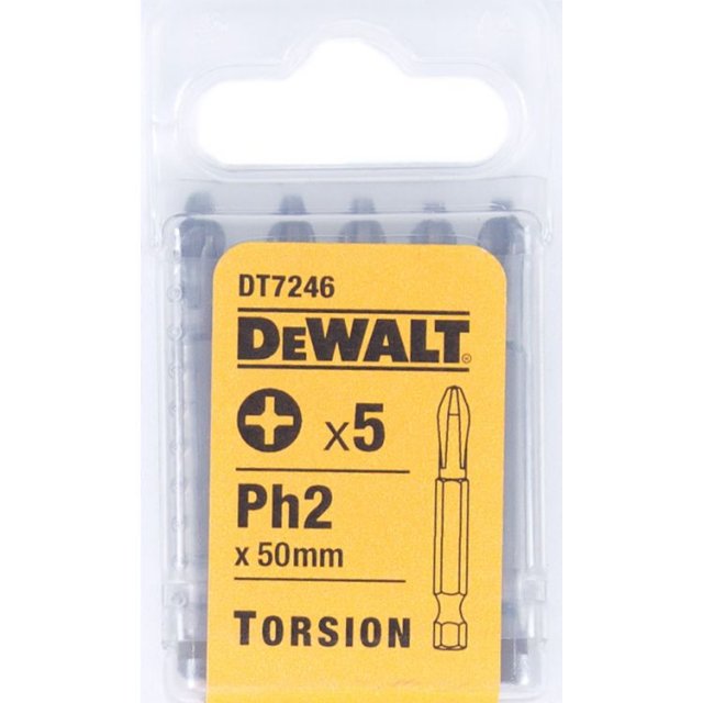 DEWALT DEWALT DT7246QZ PH2 50mm Torsion Bit (5)