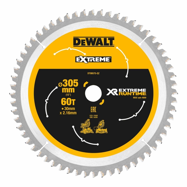 DEWALT DEWALT DT99575 305x30mm 60T Flexvolt Saw Blade