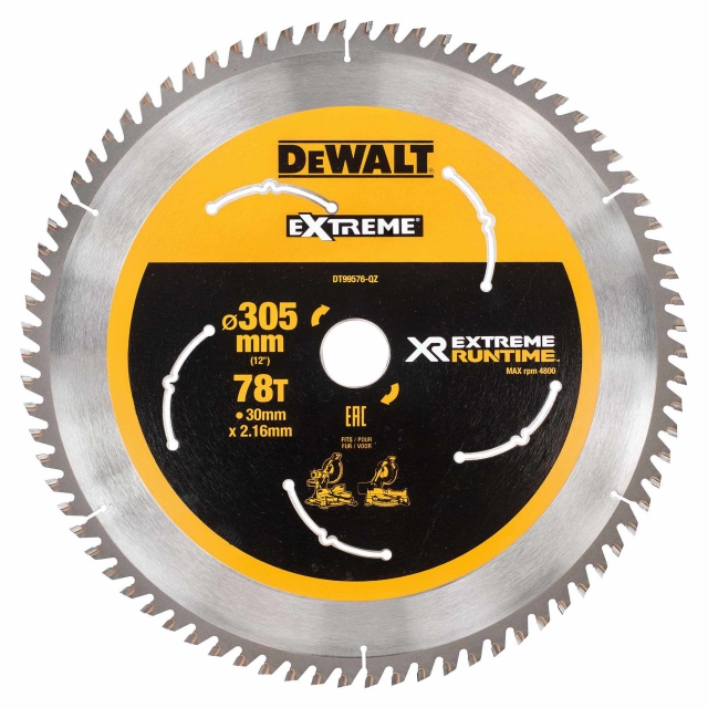 DEWALT DEWALT DT99576 305x30mm 78T Flexvolt Saw Blade