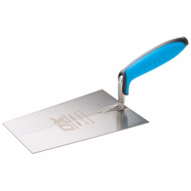 OX TOOLS OX TOOLS OX-P018418 OX Pro Bucket Trowel - Stainless Steel - 7&quot; / 180mm