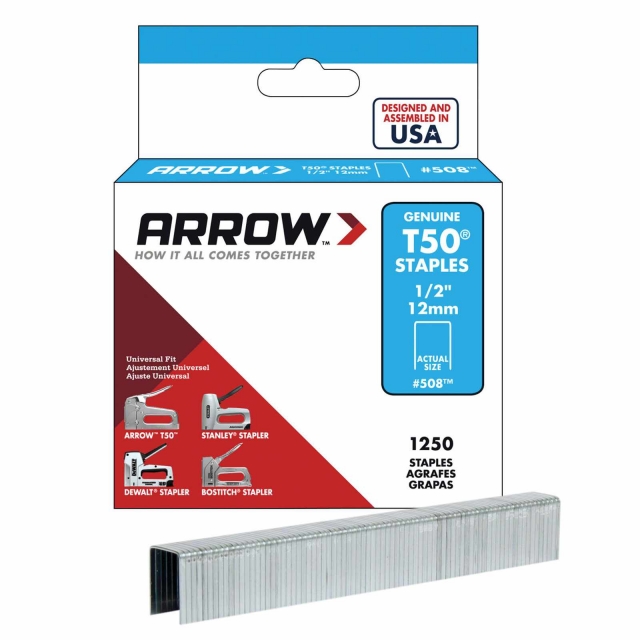 ARROW ARROW T50 12mm Staples 1/2 (1250)