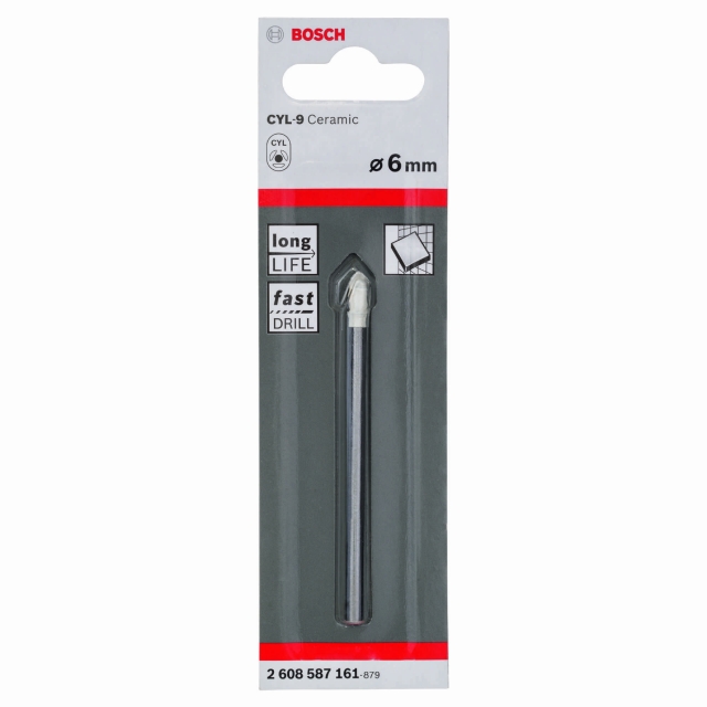 BOSCH BOSCH 6 x 80 mm Tile drill bit CYL-9 Ceramic