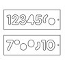 TREND TREND TEMP/NUC/57 57mm Number Template